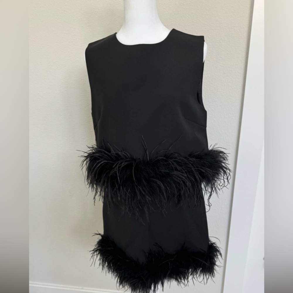 La Ros black feather SET sold together -  NWT